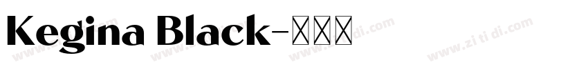 Kegina Black字体转换